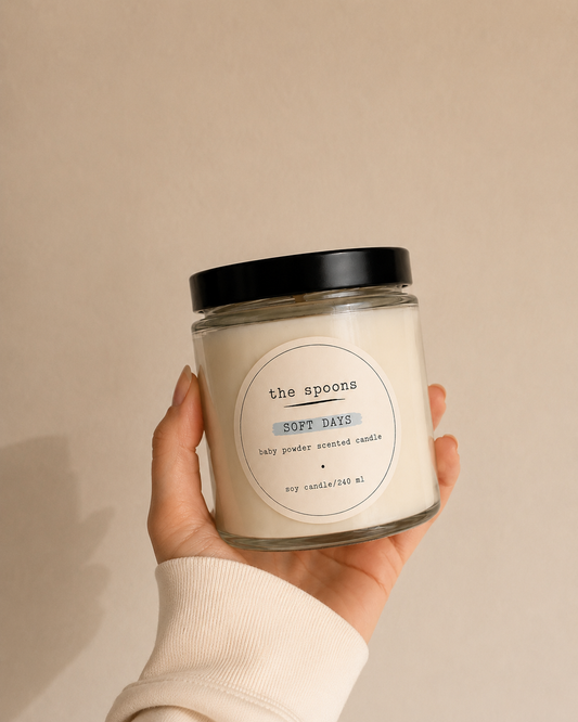 Χειροποίητο Κερί Σόγιας Baby Powder 240ml