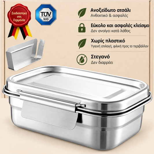 Ανοξείδωτο Φαγητοδοχείο Lunchbox EasyLock 1200ml